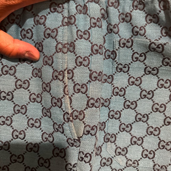 Authentic Gucci Blue Men's Shorts - Picture 5 of 11
